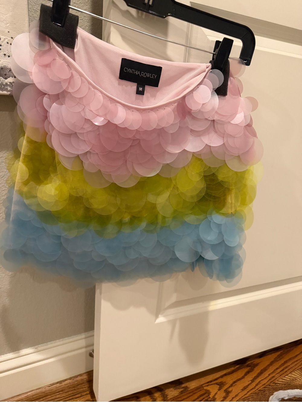 Cynthia Rowley Sequined Colorblock Mini Skirt - Picture 5 of 10